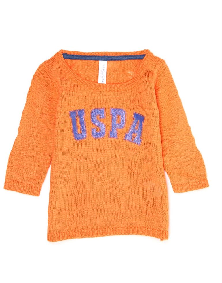 U.S. Polo Assn. Girls Orange T-Shirt